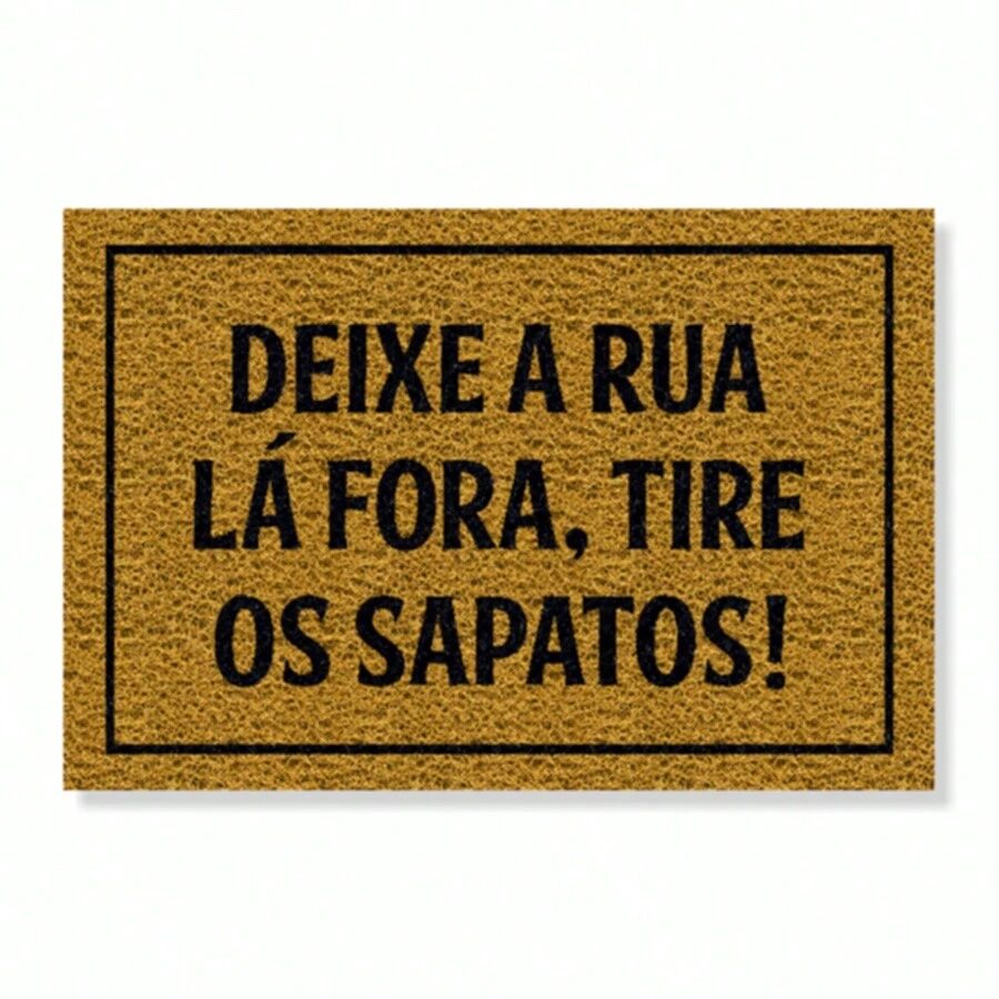 Entrance Mat Doormat Leave The Street Outside - Vàng - Xem 1
