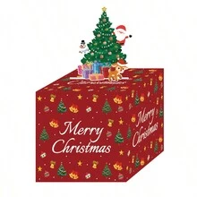 1 Set Caja de dinero Feliz Navidad Feliz Cumpleaños para regalo en efectivo, soporte con explosión sorpresa con tarjeta y 30 bolsas de plástico con adhesivo, ideas únicas de rollo de dinero DIY - Multicolor - Ver 2