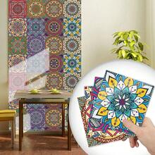 10 件/包即撕即贴 PVC 水晶马赛克瓷砖贴纸，防水防油装饰瓷砖贴花，适用于厨房、浴室、家居装修 DIY，有 10x10cm、15x15cm、20x20cm 尺寸可选 - 彩色 - 查看 4