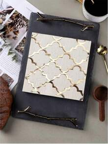 1 件装一次性纸巾现代几何图案餐巾纸适用于派对、圣诞节 - 彩色 - 查看 7