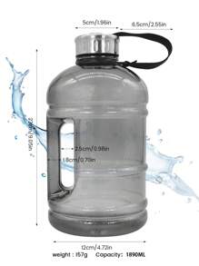 2.2L PET Material Water Cup, Sports Outdoor, Cycling Accessories, Sports Kettle, Outdoor Fitness Cup, Highly Attractive Level Simple Plastic Water Cup, Large Capacity Portable Sports Cup, Water Bottle, Multi-Function Fitness Cup With Rope Water Bottle, It Can Also Be Used As Dumbbell