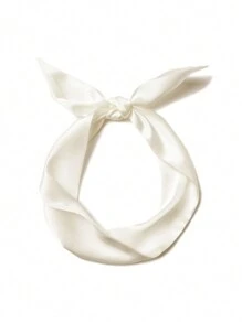 Satin hẹp dài khăn quàng cổ mỏng ruy băng băng đô buộc tóc cổ tay trang trí khăn quàng cổ thắt lưng cho phụ nữ - A - Xem 23