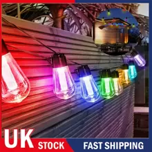 NetHong 30 LED Solar Powered Retro Bulb String Lights Garden Outdoor Fairy Christmas Lamps(6.5M/22FT) Solar Powered Patio Lights For Garden Yard Porch Wedding Party Decoration