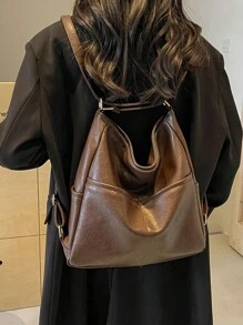 Bolso multiusos para mujer, nuevo bolso grande suave casual y versátil de alta calidad, mochila/bolso de hombro/bolso de mano para ir a trabajar, con múltiples bolsillos, monedero, nuevo bolso hobo