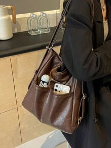Bolso multiusos para mujer, nuevo bolso grande suave casual y versátil de alta calidad, mochila/bolso de hombro/bolso de mano para ir a trabajar, con múltiples bolsillos, monedero, nuevo bolso hobo