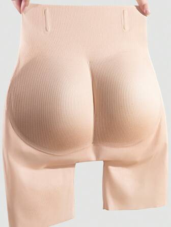 1 pieza Moldeador corporal sin costuras para mujer que levanta y realza el trasero, Lencería moldeadora navideña para vestido con control de abdomen y aplanamiento del vientre, pantalones cortos, ropa interior, faja moldeadora y almohadillas para cadera y glúteos