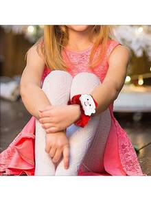 1pc Christmas Hair Scrunchies,Silk Christmas Hair Ties Elastic,With Christmas Tree Santa Claus Elk Soft Elastic Hair Bands,Red And Green Brown Checkered Hair Ties Xmas Ponytail Holders For Women Girls Christmas Decorations Home Christmas Gifts Christmas Decor