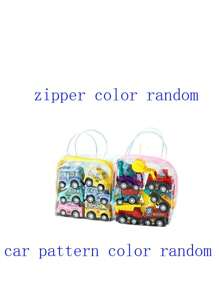 2 袋儿童玩具车，包括工程车、惯性滑行车和婴儿智力开发玩具，每袋 6 辆汽车、拖车、车库玩具、救护车玩具