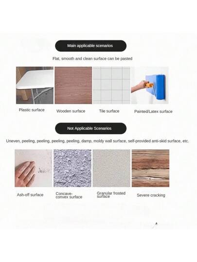 Roll Of Self Adhesive Wallpaper Peeling Sticky Contact Paper Removable Matte Wand Stickers ative Bedroom Vinyl Film, Renovation Peel Panels, Paper, Wallpapers, ation Items Refresh Your Home, Festival Birthday Graduation view 11