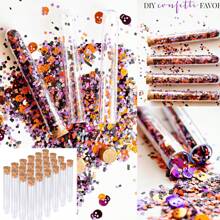 20 pezzi/10 pezzi Tubi di prova in plastica trasparente con tappo, buona tenuta ermetica, 15x100mm/16x100mm/16x150mm/20x150mm, adatti per la distribuzione di caramelle per feste, riempimento fai-da-te, conservazione di gioielli, perline, polveri, spezie, liquidi, uso in laboratorio o come decorazione, decorazione da giardino, decorazione per la casa, coltivazione e decorazione di piante, buona tenuta ermetica - Multicolore - Visualizzare 3