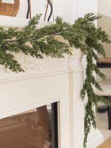 1 件 180 厘米 3D 长人造松树花环，适用于圣诞派对装饰、壁炉装饰、卧室装饰、桌面装饰、楼梯装饰、Ation 家居装饰圣诞装饰 - 1pc 立體長松柏模擬藤條 - 查看 9