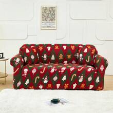 1 pièce Diverses styles de housse de canapé imprimée en soie de lait de Noël antidérapante pour salon, chambre à coucher. Housse de canapé d'angle élastique à carreaux, résistante à la poussière pour canapé 1/2/3/4 places. 1 place : convient pour les canapés de 90-125 cm (35-49 po) de long / 2 places : convient pour les canapés de 145-170 cm (57-67 po) de long / 3 places : convient pour les canapés de 190-210 cm (74-83 po) de long / 4 places : convient pour les canapés de 235-280 cm (92-110 po) de long