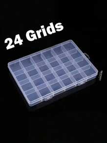 1 pieza Caja de almacenamiento de compartimentos multiusos pequeños, impermeable y desmontable, adecuada para guardar joyas, accesorios de manicura, tornillos y herramientas, para vacaciones en la playa, colección de baño, colección de dormitorio, gran capacidad, bolsa de maquillaje, esencial de viaje - transparente - Ver 13