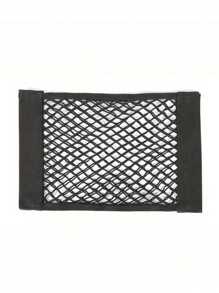 Double-Layer Elastic Mesh Hook And Loop Storage Bag, Using High-Quality Mesh Materials To Maximize The Double-Layer Mesh Pocket Bag For Car Trunk Storage, Car Trunk Storage Mesh Pocket - Black - View 7
