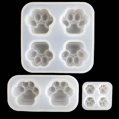 1pc Cat Paw Silicone Mold, Cute Cat Claw DIY Epoxy Resin Moldmaking Accessory