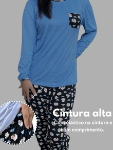 Suede Pajamas Long Winter Cold Women's Pajamas Long Sleeve Warm - màu đen - Xem 3