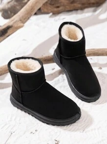 Youth Snow Boots, Boys & Girls Boots, Autumn/Winter Boots, Thermal Lined Short Boots, Winter Shoes Suitable For Daily & Outdoor Use (There May Be Slight Color Difference Between Photos And Actual Product, Which Is Normal)