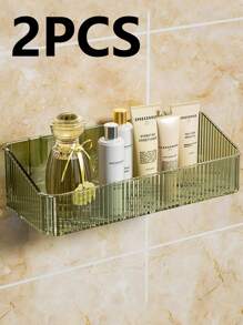 1 件豪华浴室收纳架，壁挂式收纳篮，适用于马桶、梳妆台、圣诞礼物 - 彩色 - 查看 14