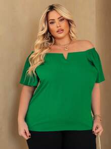 Women's Plus Size  Blouse - Bandera Verde - Ver 3