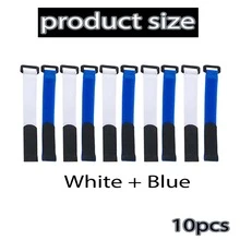 APORNI 10 cái/gói Dây buộc cáp tự dính có thể điều chỉnh, có thể tái sử dụng, dụng cụ sắp xếp dây đa năng - Nhiều màu - Xem 10