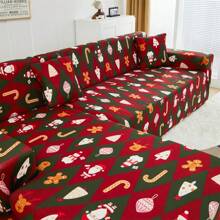 1 pièce Diverses styles de housse de canapé imprimée en soie de lait de Noël antidérapante pour salon, chambre à coucher. Housse de canapé d'angle élastique à carreaux, résistante à la poussière pour canapé 1/2/3/4 places. 1 place : convient pour les canapés de 90-125 cm (35-49 po) de long / 2 places : convient pour les canapés de 145-170 cm (57-67 po) de long / 3 places : convient pour les canapés de 190-210 cm (74-83 po) de long / 4 places : convient pour les canapés de 235-280 cm (92-110 po) de long
