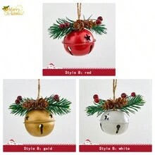3 Cặp/3 Chiếc Chuông Trang Trí Cây Thông Noel, Đồ Trang Trí Treo Trang Trí Nhà Cửa Ngày Lễ, Phụ Kiện Quà Tặng Giáng Sinh Tự Làm - Nhiều màu - Xem 14
