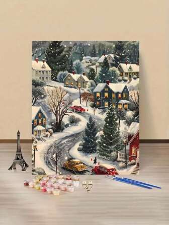 Christmas Bestselling Popular Personalized DIY Numeric Oil Painting Set, One Set, Carefully Crafted Oil Painting, Use Colors To Express Your Personalized, Choose One Oil Painting To Decorate Your Space. 40*50CM