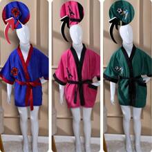 MeF Mae e Filho Children's Bathrobe For Teenagers Characters In Terry Cloth Fabric With Pocket And Embroidery - Green Embroidered Football - View 1