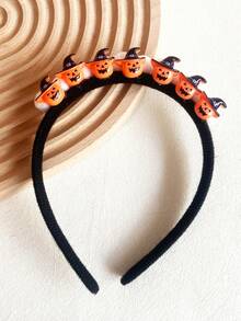 1 chiếc Băng đô Halloween hình bí ngô, ma, mèo, dơi, mặt ma màu trắng, thường ngày, dễ thương, tiệc tùng, phong cách đường phố cổ điển, ABS (nhựa ABS) - Nhiều màu - Xem 11