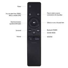 TCHDNZRC Télécommande de remplacement AH59-02758A pour M550/ZA HW-M360 Hw-M550 HW-M360/ZA HW-M370 HW-M360 HW-M370/ZA HW-M430 HW-M430/ZA HW-M450 HW-M4500 HW-M4500/ZA HW-M550 HW-M550/ZA