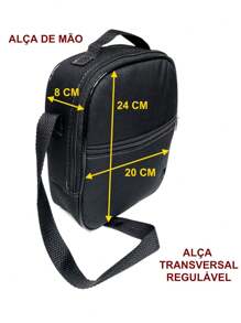 Lancheira / Frasqueira / Bolsa térmica verical 24 cm com alça transversal regulável