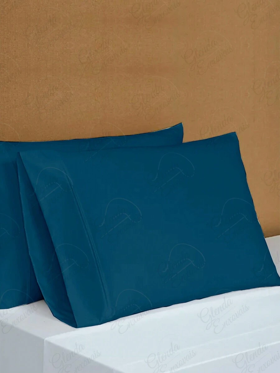 Kit With 8 Pillowcases For Percal Flex 400 Thread Count Pillow -FS - 藏蓝色 - 查看 1