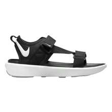 Nike Sandalias Vista blancas y negras - Negro - Ver 2