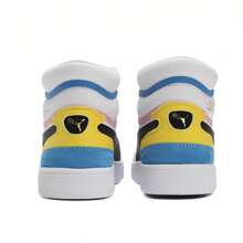 Puma Contrast Color Lace-Up Casual Versatile Fashion High-Top Sneakers, Suitable For Everyday Wear