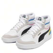 Puma Contrast Color Lace-Up Casual Versatile Fashion High-Top Sneakers, Suitable For Everyday Wear