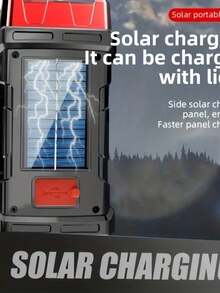 Super Powerful Led Spotlight Flashlight Rechargeable Usb Solar Power Bank Waterproof - 2 ĐƠN VỊ - Xem 9