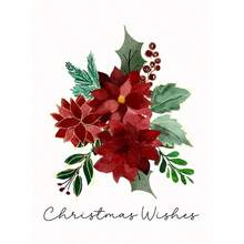 1 件圣诞祝福藤条花环圣诞装饰海报帆布画墙壁艺术画家居装饰无框架 - 彩色 - 查看 30