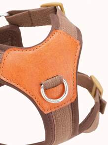 HP374防爆胸带，皮革拼布，柔软舒适 - 棕色 - 查看 8