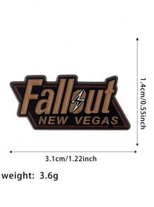 Fallout: New Vegas Retro-Style Zinc Alloy Brooch, Gamer Gift Accessory - BR110 - View 2