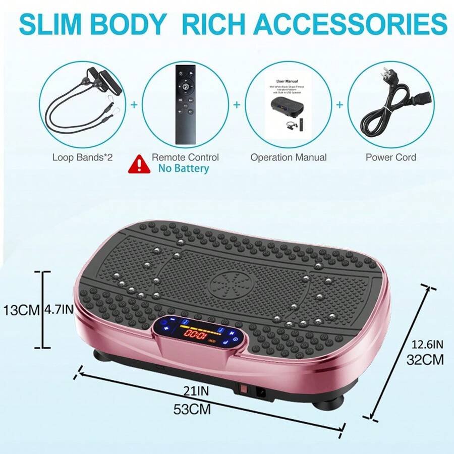 Vibration Plate Fitness Platform Exercise Machine Vibrating Shaking