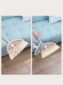 1 件随机颜色扫帚除毛梳塑料扫帚除尘器即时轻松清除头发和灰尘，适用于家庭清洁 - 彩色 - 查看 6