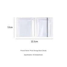 多用途 A6 尺寸照片存储相册，带 40 页书本活页夹口袋，用于剪贴簿、邮票、模具存储袋、照片卡整理保护袋