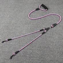 Dual Dog Leash With Wave Pattern - Detachable,Free Nylon Lead For Walking Two Dogs