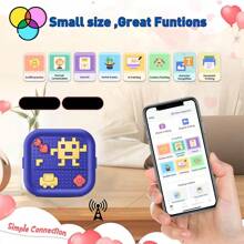 Mini Sticker Printer X3 Sticker Maker Machine With 1Rolls Paper Inside, Pocket Thermal Photo Printer For Photos, Diaries, Memo, Study Notes, Work Plans, Wireless Receipt Printer Compatible With IOS & Android - X3 Printer With 1Roll Paper Inside - View 5