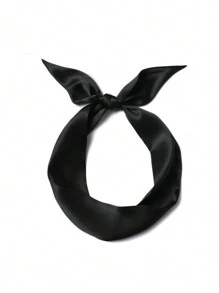 Satin hẹp dài khăn quàng cổ mỏng ruy băng băng đô buộc tóc cổ tay trang trí khăn quàng cổ thắt lưng cho phụ nữ - A - Xem 22