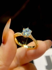 Newsoul 1 件奢华真品 1 克拉 D 色多色莫桑石钻石订婚婚礼扭臂戒指女士 925 纯银时尚婚礼新娘首饰