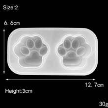 1pc Cat Paw Silicone Mold, Cute Cat Claw DIY Epoxy Resin Moldmaking Accessory - Multicolor - View 11