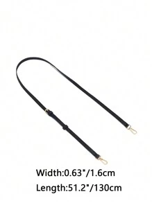 Women's Handbag Replacement Shoulder Strap, Adjustable Crossbody Strap - Black - View 3