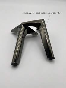 2 Chiếc Chân Bàn Đầu Giường Tròn Hình Tam Giác Bằng Kim Loại Chân Hỗ Trợ Chân Tủ Tivi Chân Bàn Cà Phê Chân Ottoman Kim Loại Nội Thất Phụ Kiện - Nhiều màu - Xem 4