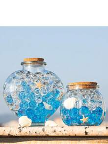 16.000 piezas Perlas de gelatina de hidrogel transparente, perlas rellenadoras de florero, bolas de agua para cultivo sin suelo, decoración central de boda, arreglo floral, relleno de florero (transparente) - Multicolor - Ver 6